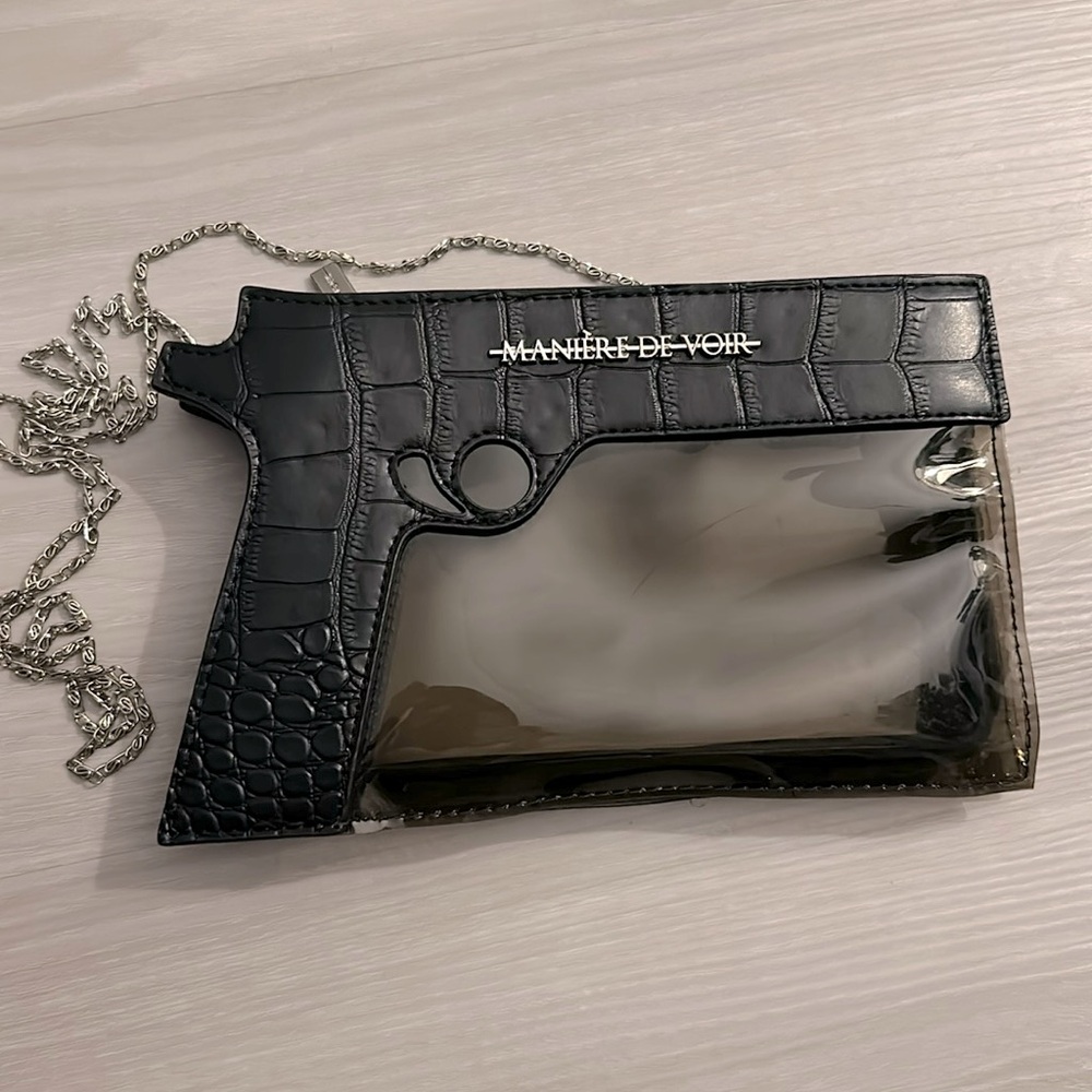 Maniere De Voir Black Pistol Bag purse